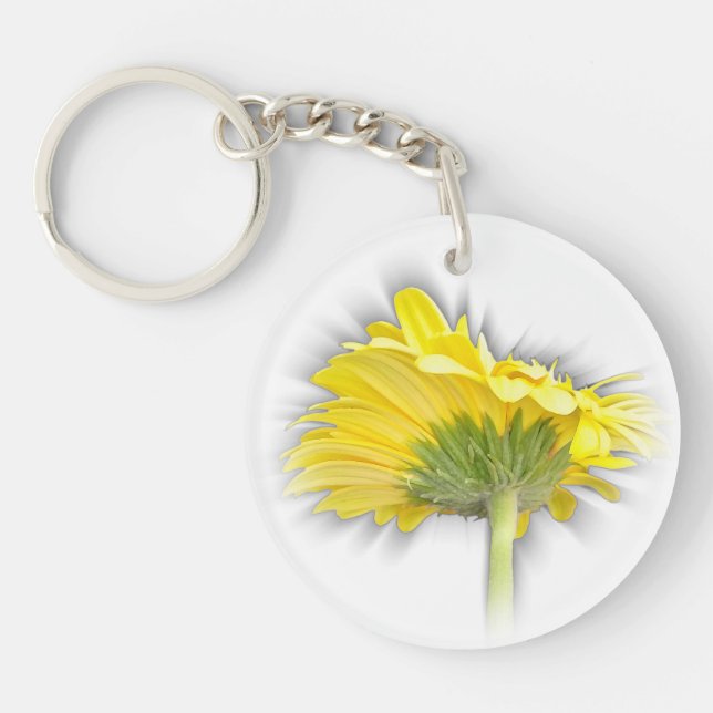 Porte-clefs marguerite jaune (Devant)
