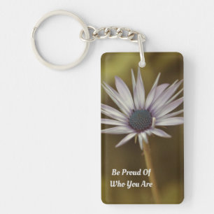 Porte-clefs Marguerite simple seul se tenant