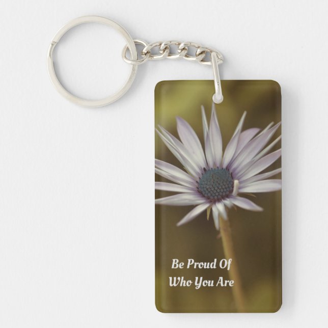 Porte-clefs Marguerite simple seul se tenant (Devant)
