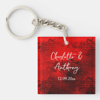 Porte-clefs Mariage Creative Abstrait Artwork rouge
