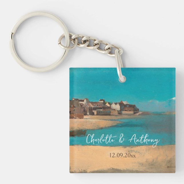 Porte-clefs Mariage Creative Village Sea Sky impressionniste (Devant)