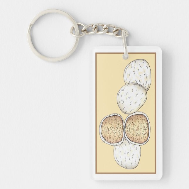 Porte-clefs Mariage mexicain italien Cookies Boules de neige b (Devant)