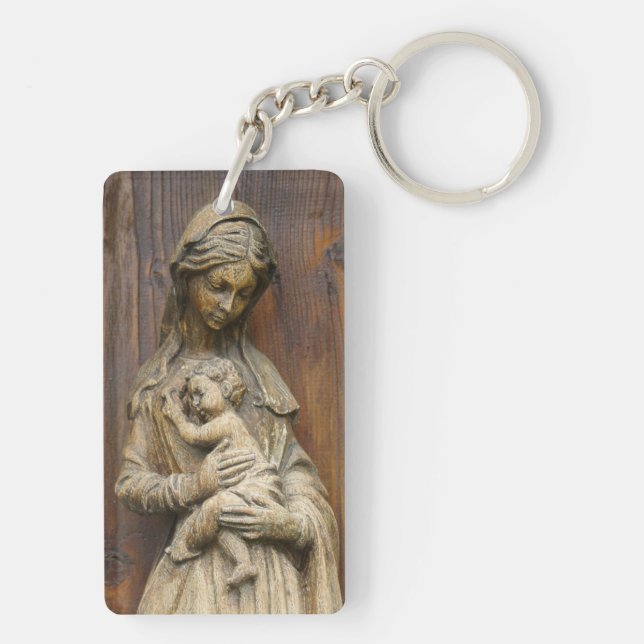 Porte-clefs Marie Et Bébé Jésus (Dos)