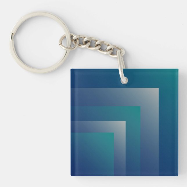 Porte-clefs Marine gris turquoise (Devant)