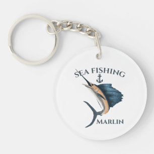 Porte-clefs Marlin de pêche en haute mer