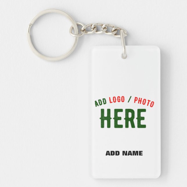 PORTE-CLEFS MARQUE BLANCHE MODERNE ET PERSONNALISABLE VÉRIFIÉE (Devant)