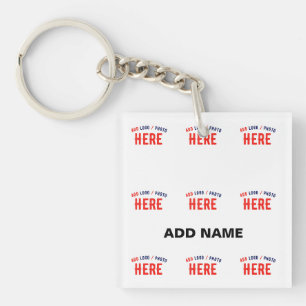 PORTE-CLEFS MARQUE BLANCHE VERIFIEE PERSONNALISABLE MODERNE ET