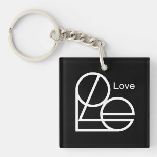 Porte-clefs marque de coeur de "l'amour"