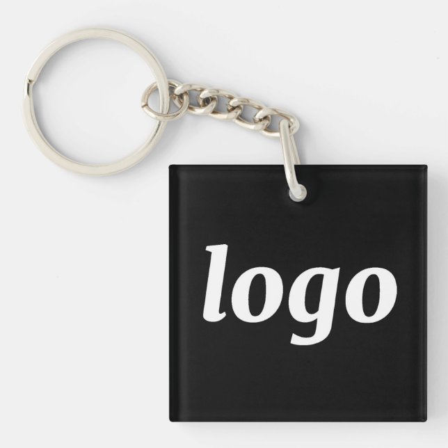 Porte-clefs Marque de logo simple promotionnelle pour les entr (Devant)