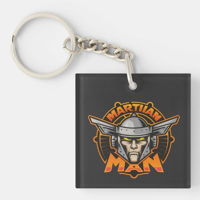 Porte-clefs Martian Man Futuristic Logo Art (Devant)