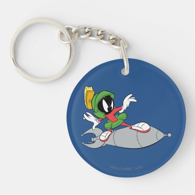 Porte-clefs MARVIN MARTIAN™ Riding Rocket (Devant)