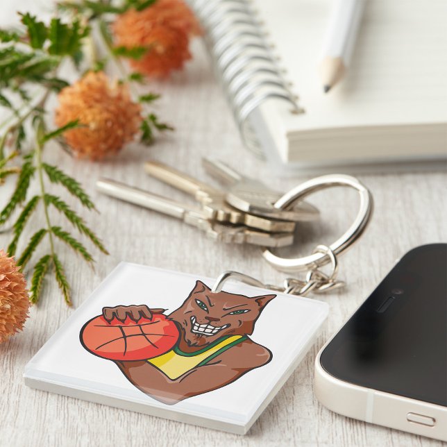 Porte-clefs Mascotte de basket-ball sauvage Fierce (Créateur téléchargé)