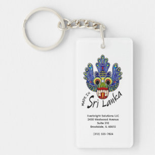 Porte-clefs Masque diable du Sri Lanka