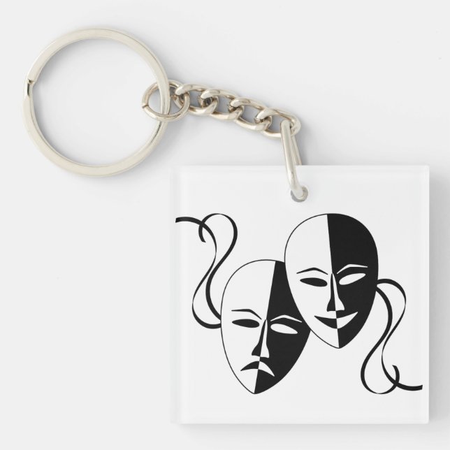 Porte-clefs Masques de Théâtre Art  (Devant)