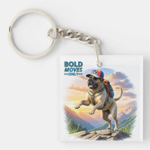Porte-clefs Mastiff dogue anglais en montagne vacances