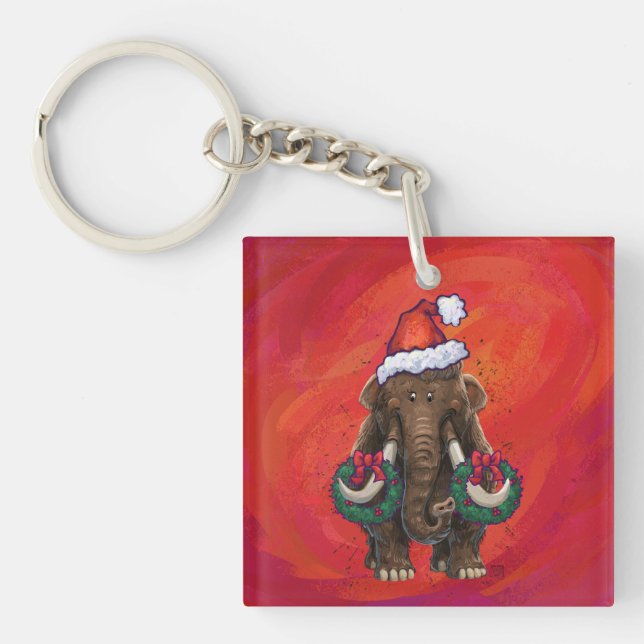 Porte-clefs Mastodon de vacances mignonnes (Devant)