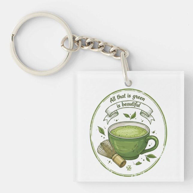Porte-clefs Matcha Lover Acrylic Keychain (Devant)