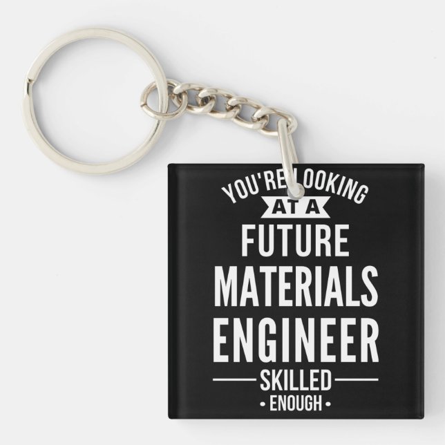 Porte-clefs materials engineer gift (Devant)