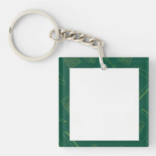 Porte-clefs Mathématique verte