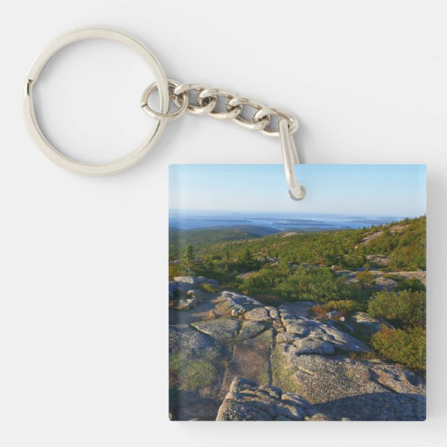 Porte-clefs Matin au sommet du mont Cadillac à Acadia (Devant)