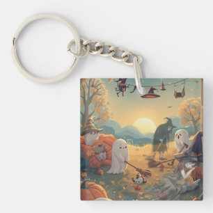 Porte-clefs Matin d'Après Halloween - Un Conte de Nettoyage Fa