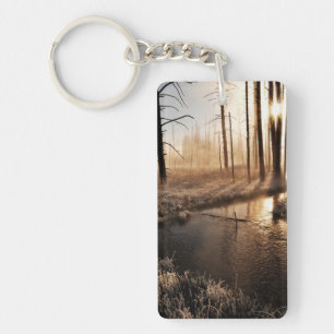 Porte-clefs Matin givré de Yellowstone