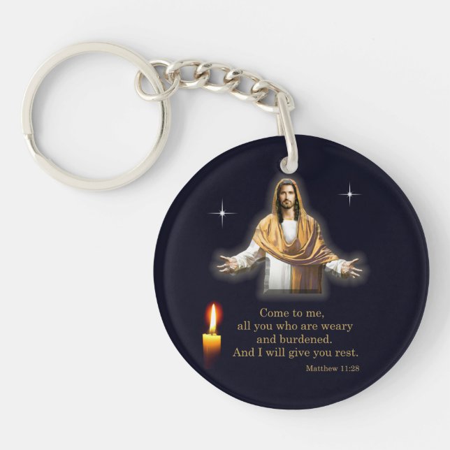 Porte-clefs Matthieu 11:28 (Devant)