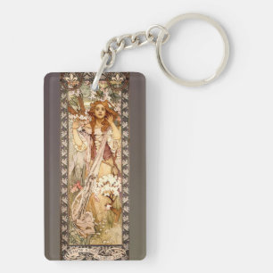 Porte-clefs Maude Adams d'Alphonse Mucha comme Jeanne d'Arc
