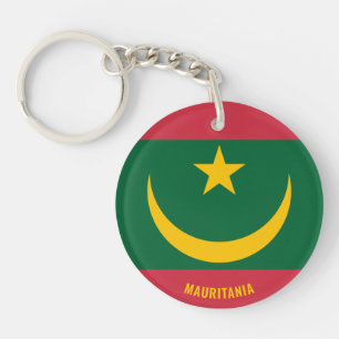 Porte-clefs Mauritanie Drapeau charmant patriotique