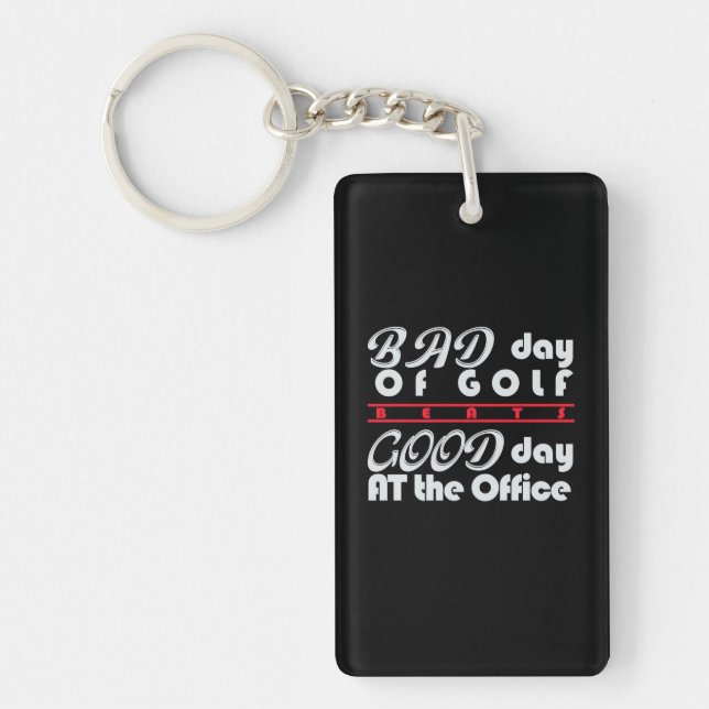 Porte-clefs Mauvais Jour De Golfeur (Devant)