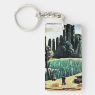 Porte-clefs Max Beckmann - Paysage marin avec peupliers,