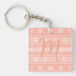 Porte-clefs MAZIPOODLES Floral rayé tricot côtelé 202 M