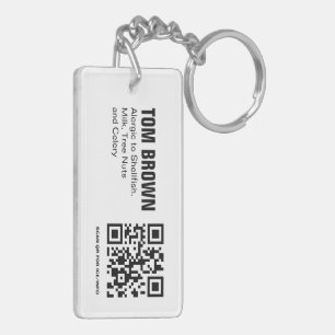 Porte-clefs Médaille d'alerte médicale personnalisée EPIPEN