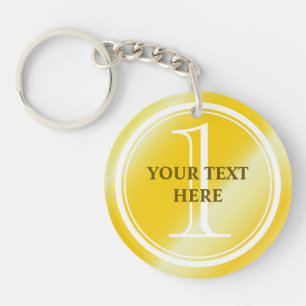 Porte-clefs Médaille d'or porte - clé pour la 1ère place en