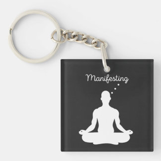 Porte-clefs Méditation manifeste Visuel pour les vibrations po