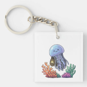 Porte-clefs Méduse Lanterne Océanique