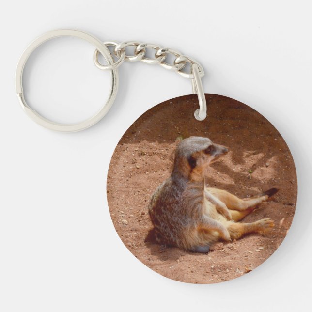 Porte-clefs Meerkat Lazy Days, (Devant)