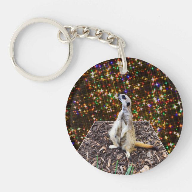 Porte-clefs Meerkat Twinkle Stars, (Devant)