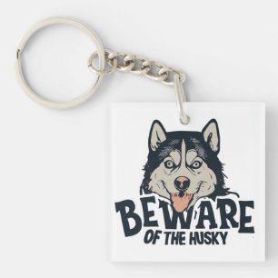 Porte-clefs Méfiez-vous de l'affiche Husky - Vintage Horror Mo