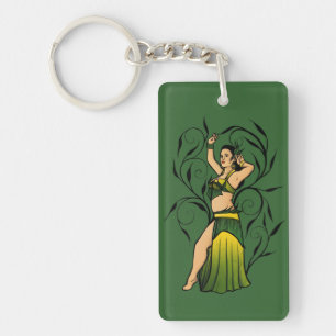 Porte-clefs Megan Green Belly Dancer