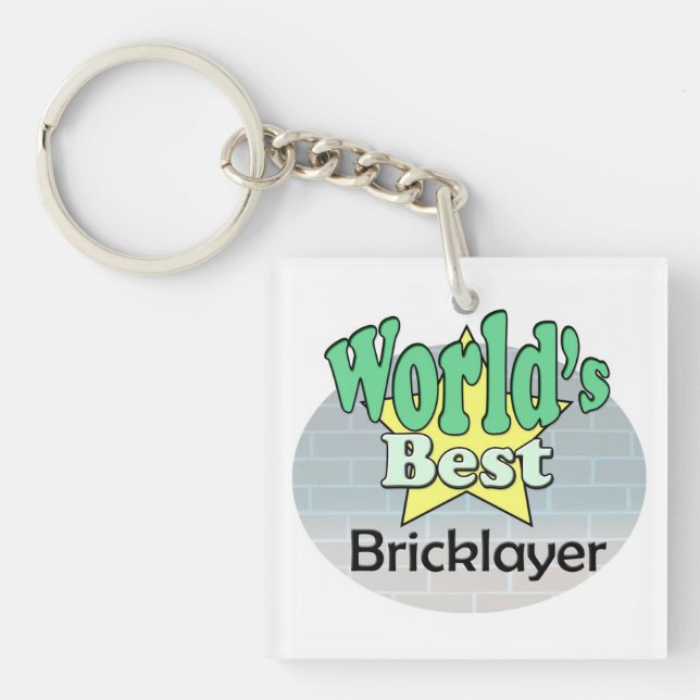 Porte-clefs Meilleur Bicklayer du monde (Devant)
