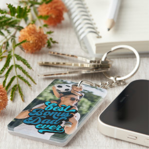 Porte-clefs Meilleur Bonus Papa jamais Photo fête des pères