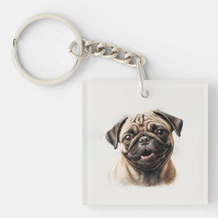 Porte-clefs Meilleur Carlin frais Meilleur Chien Maman Jamais