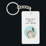 Porte-clefs Meilleur Chat Mondial Maman Personnalisée Drôle 2<br><div class="desc">Meilleur Chat Mondial Maman Personnalisé Drôle 2 Animaux Porte - clé Photos</div>
