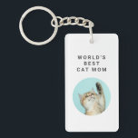 Porte-clefs Meilleur Chat Mondial Maman Personnalisée Drôle 2<br><div class="desc">Meilleur Chat Mondial Maman Personnalisé Drôle 2 Animaux Porte - clé Photos</div>