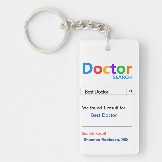 Porte-clefs Meilleur docteur Keychain (Devant)