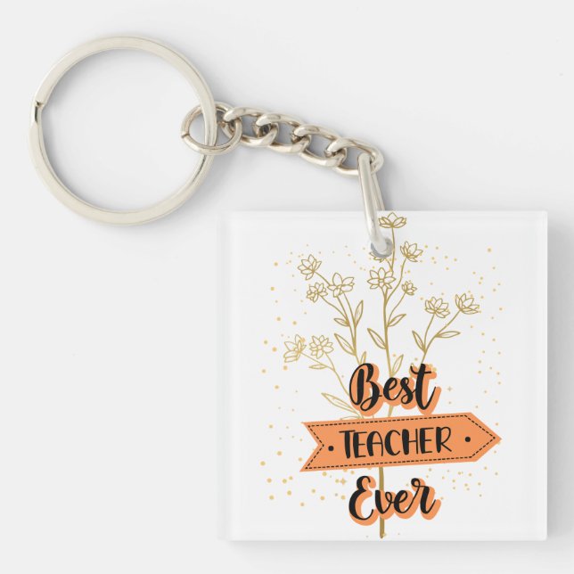 Porte-clefs Meilleur enseignant jamais (Devant)