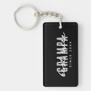 Porte-clefs Meilleur Grampa depuis 20XX Moderne Simple Preppy
