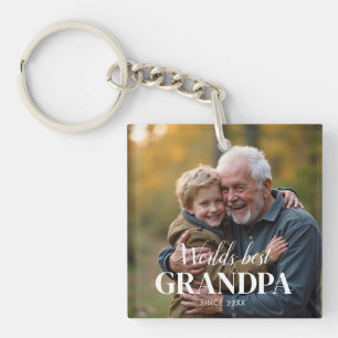 Porte-clefs Meilleur Grand-Père du Monde Depuis 22xx photo mig