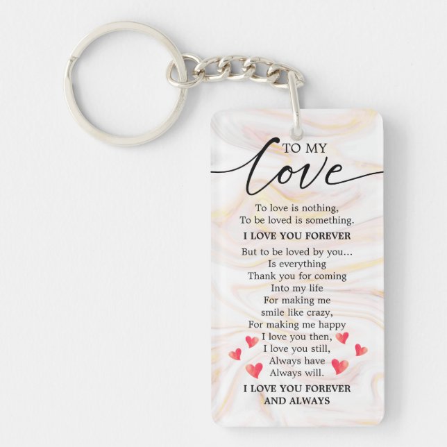 Porte-clefs Meilleur Mari Jamais Romantique Message d'amour de (Devant)